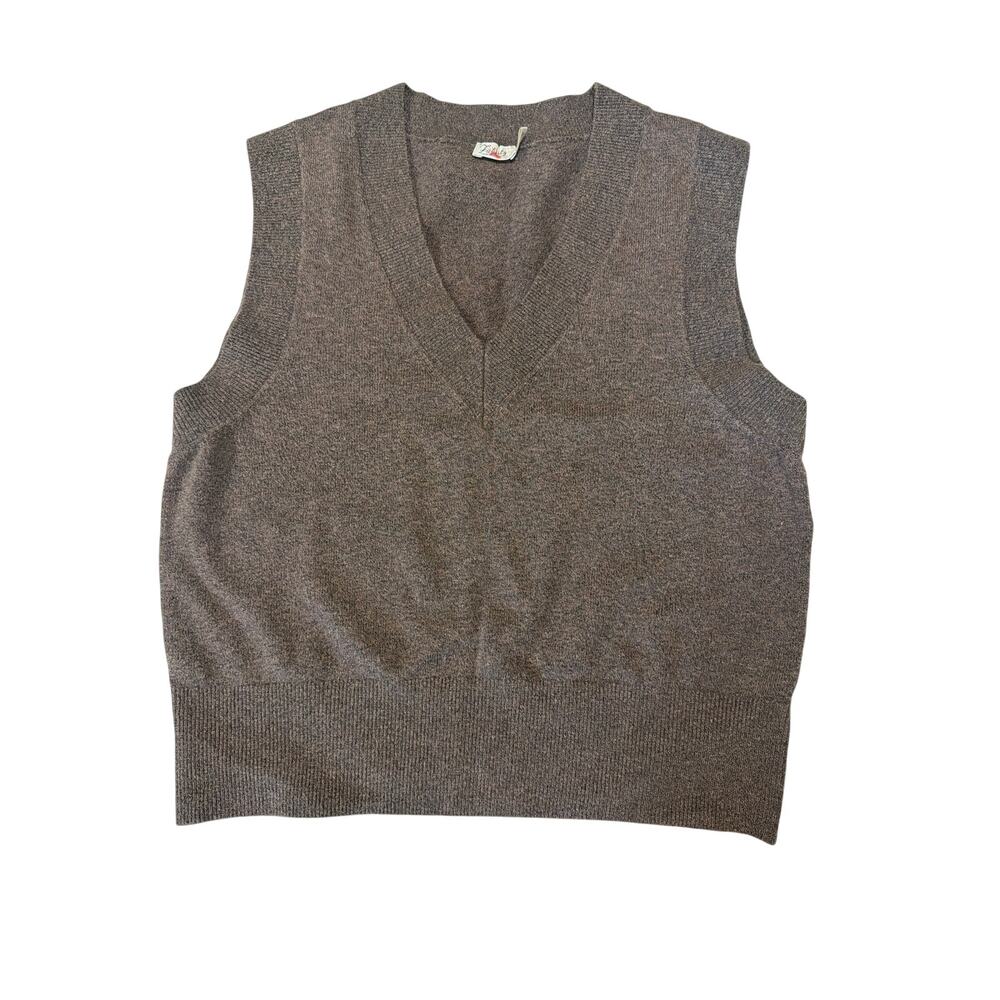 Faherty Brown Short Small Vest Cotton Poly Nylon Sports Activewear Streetwear